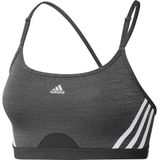 adidas Aeroreact Sportbeha voor dames, met 3 strepen, lichte ondersteuning
