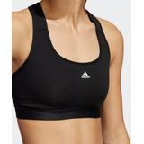adidas Dames Sport BH TRN MS Good P Black XSAC HC7489, zwart.