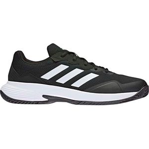 adidas Gamecourt 2 M tennisschoenen, uniseks, volwassenen, Zwart Wit, 40.5 EU