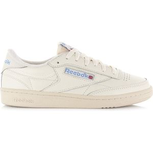 Reebok Dames Club C 85 Vintage Sneaker, Krijt/Albast/Hemelsblauw, 8 UK, Krijt Albast Hemelsblauw, 42 EU