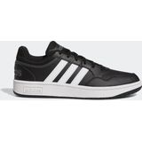 adidasvoor mannen. GY5432 Sportschoenen Hoops 3.0 zwart (40), 1 tot 3 cm, Veters, Imitatieleer