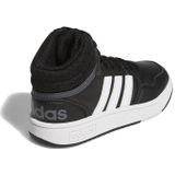 adidas Hoops Mid 3.0 K uniseks-kind Sneaker, core black/ftwr white/grey six, 35.5 EU