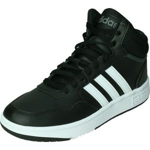 Adidas hoops mid in de kleur zwart.