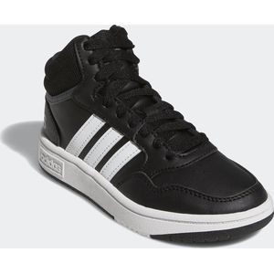 adidas Sportswear Hoops Mid Schoenen - Kinderen - Zwart- 35 1/2