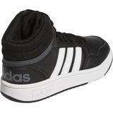 Adidas - Hoops Mid 3.0 - Schoenen - Zwart - Synthetisch Leer