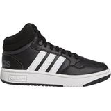 Adidas - Hoops Mid 3.0 - Schoenen - Zwart - Synthetisch Leer