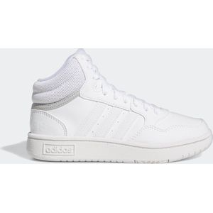 adidas Hoops Mid Shoes, uniseks sneakers voor kinderen en jongens, Ftwr White Ftwr White Grey Two, 35 EU