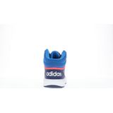 adidas Performance Hoops Mid Schoenen - Kinderen - Blauw- 35 1/2