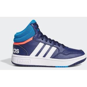 adidas Performance Hoops Mid Schoenen - Kinderen - Blauw- 35