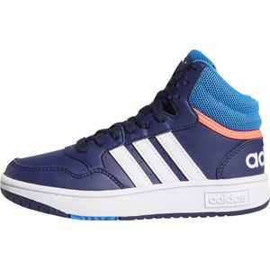 Adidas - Hoops Mid 3.0 - Schoenen - Zwart - Synthetisch Leer