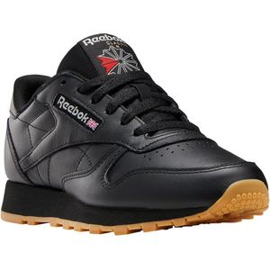 Reebok CLASSIC LEATHER dames Fitnessschoenen, Core Zwart Puur Grijs 5 Reebok Rubber Gum 03, 37.5 EU