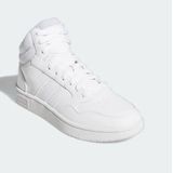 adidas - Mid-Cut Basketbalschoenen - Zwart - Synthetisch Leer