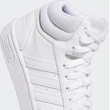 adidas - Mid-Cut Basketbalschoenen - Zwart - Synthetisch Leer