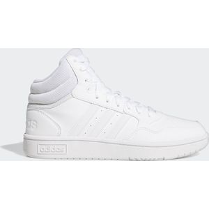 adidas - Mid-Cut Basketbalschoenen - Zwart - Synthetisch Leer