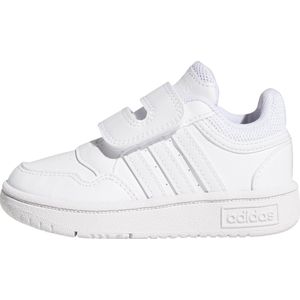 Adidas - Hoops 3.0 Cf - Babyschoenen - Wit - Synthetisch Leer