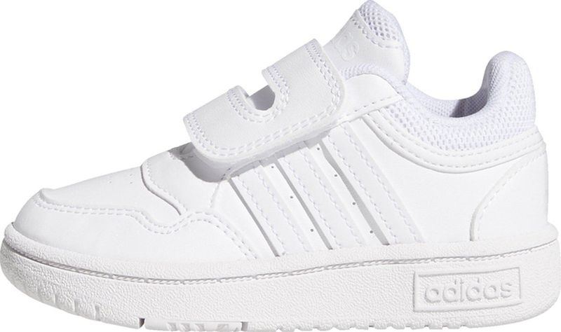 Adidas - Hoops 3.0 Cf - Babyschoenen - Wit - Synthetisch Leer