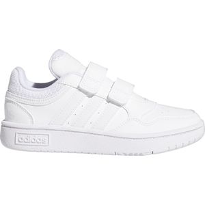 adidas Uniseks-Kind Hoops Lifestyle Basketball Hook-and-Loop Shoes, Cloud White / Cloud White / Cloud White, 31 EU