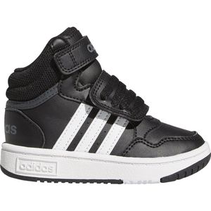 adidas Hoops Mid Shoes, uniseks kinderschoenen, 0-24, Core Black Ftwr White Grey Six, 19 EU