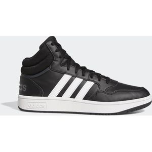 adidas Hoops 3.0 Mid Classic Vintage Shoes Sneakers heren, core black/ftwr white/grey six, 45 1/3 EU