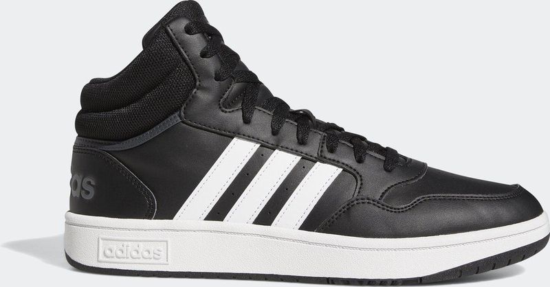 Adidas - Hoops 3.0 Mid Classic Vintage - Sneakers - Zwart - Synthetisch Leer