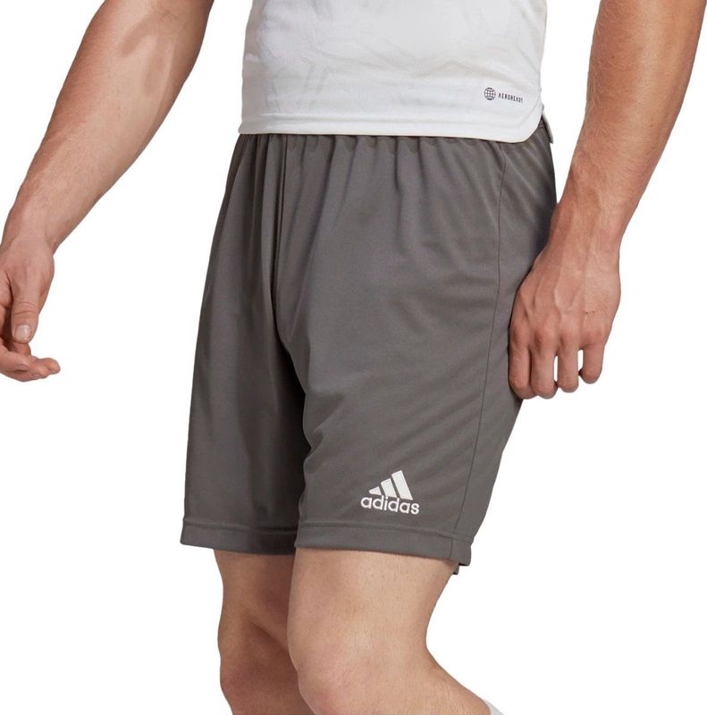 Adidas - Entrada 22 - Sportshort - Grijs - Vochtafvoerend - Gerecycled Materiaal
