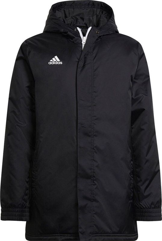 adidas - Entrada 22 - Jas - Zwart/Wit - 100% Nylon, 90% Gerecycled Polyester
