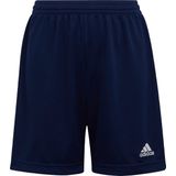 adidas Performance Entrada 22 Short - Kinderen - Blauw - Polyester - AEROREADY