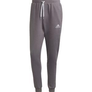 adidas - Entrada 22 - Sweat Trainingsbroek - Grijs Wit - Fleece - Standaard Pasvorm