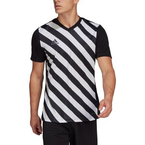 adidas - Entrada 22 GFX Jersey - Gestreept Voetbalshirt-M