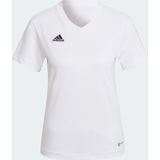 adidas - T-shirt - V-hals - Zwart - Katoen - Normale Pasvorm