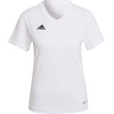 adidas - T-shirt - V-hals - Zwart - Katoen - Normale Pasvorm