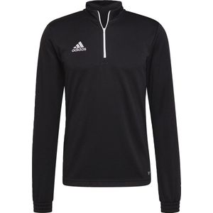 adidas Entrada 22 Halfzip Herren Trainings-Pullover nachhaltiges Sport-Shirt mit AEROREADY Technologie H57544 Schwarz