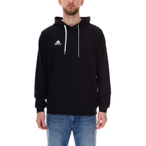 adidas - Entrada 22 Hoodie - Zwart - Fleece - Capuchon met Trekkoord