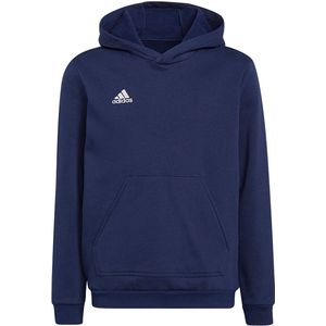 adidas Entrada 22 Sweat Hoodie - Donkerblauw - Fleece - Capuchon