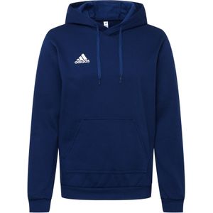 adidas Entrada 22 Sweat Hoodie - Donkerblauw - Fleece - Capuchon met Trekkoord