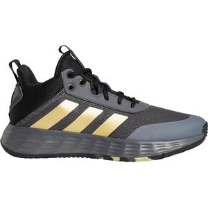 adidas Ownthegame, hardloopschoen, uniseks, voor volwassenen, grijs, vijf matte Gold Core zwart, 41 1/3 EU