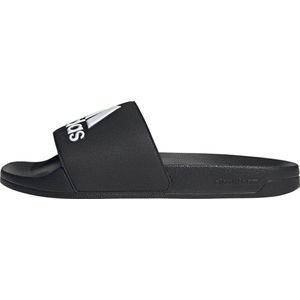 Adidas adilette shower badslippers in de kleur zwart.