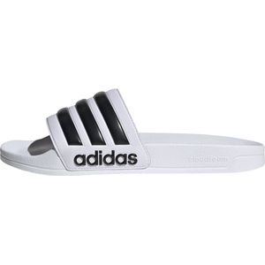 adidas ADILETTE SHOWER SLIDES uniseks-volwassene sandalen, Ftwr White/Core Black/Ftwr White, 44 2/3 EU