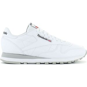 Reebok Klassiek leer uniseks-volwassene Gymschoen, Ftwr Wit Zuiver Grijs 3 Puur Grijs 7, 40 EU