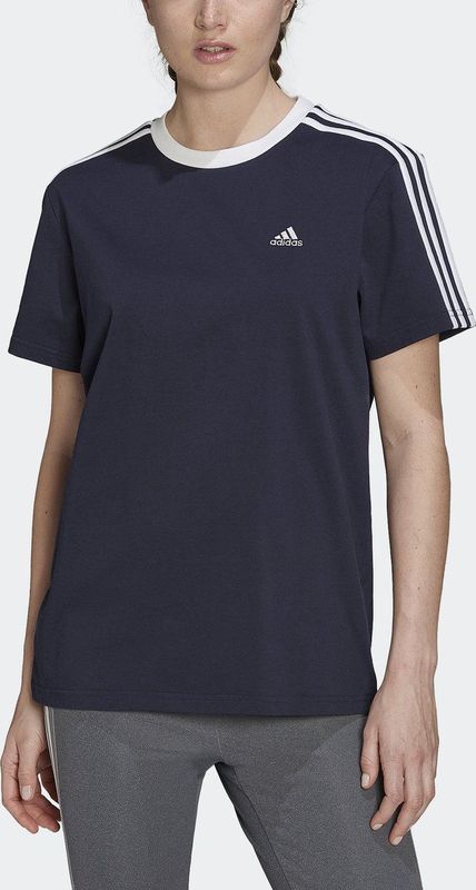 adidas Sportswear Essentials 3-Stripes T-shirt - Dames - Blauw
