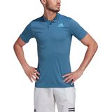 adidas Gameset - Tennis Poloshirt - Wit - 100% Gerecycled Polyester