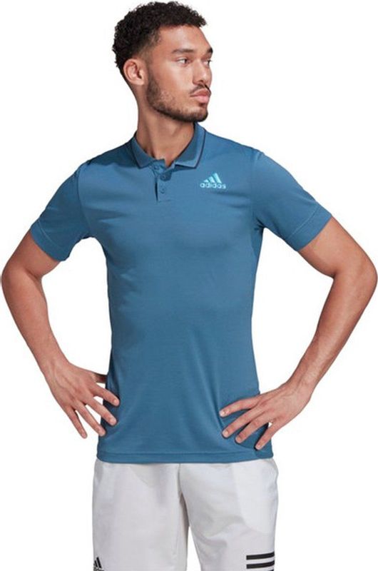 adidas Gameset - Tennis Poloshirt - Wit - 100% Gerecycled Polyester