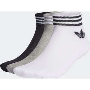 3er-Set niedrige Unisex-Socken adidas Trefoil Ankle HC9550 Grau