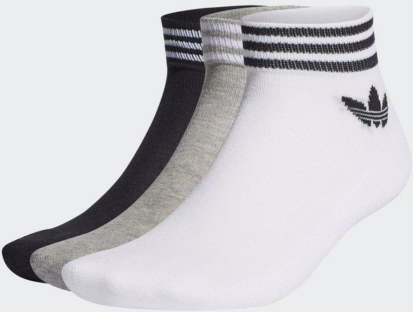 adidas Sokken X3 Ankle Trefoil Zwart - Meerkleurig - Set van 3