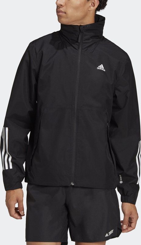 adidas - BSC 3-Stripes RAIN.RDY - Jas - Lichtgewicht - Volledig Getapete Naden