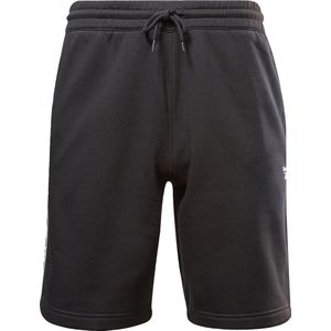 Reebok - Ri Tape Short - Korte Broek - Grijs - Fleece van 7% Katoen en 3% Gerecycled Polyester