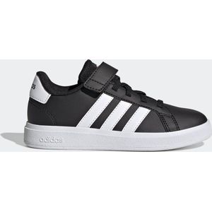 adidas Grand Court Elastic Lace and Top Strap Shoes Sneakers uniseks-kind, Core Black/Ftwr White/Core Black, 30 EU