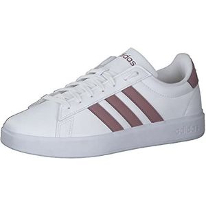 adidas Grand Court 2.0 Sneaker heren, Ftwr White Quiet Crimson Ecru Tint, 44 2/3 EU