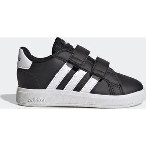 adidas Uniseks-Kind Grand Court Sneakers, Core Black/Ftwr White/Core Black, 36 EU