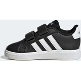 adidas - Sneakers - Zwart - Synthetisch Leer - Klittenbandsluiting
